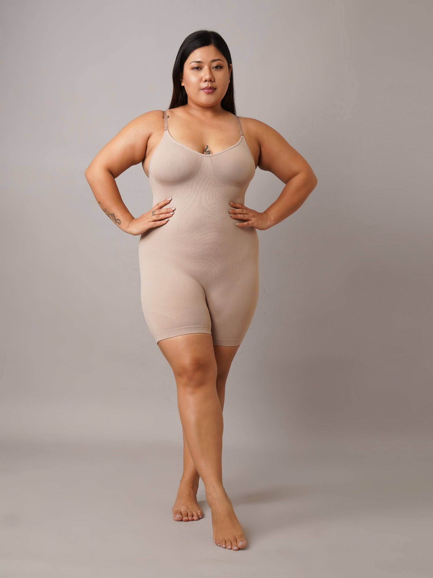 Body Shaper with Mid-Thigh Compression