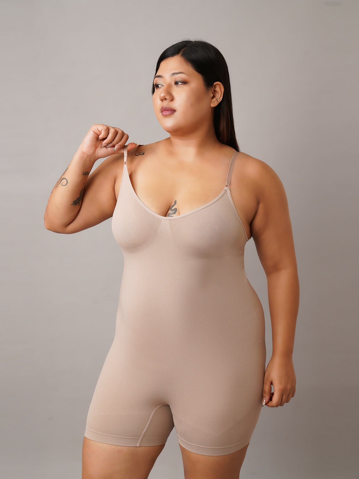 Body Shaper with Mid-Thigh Compression