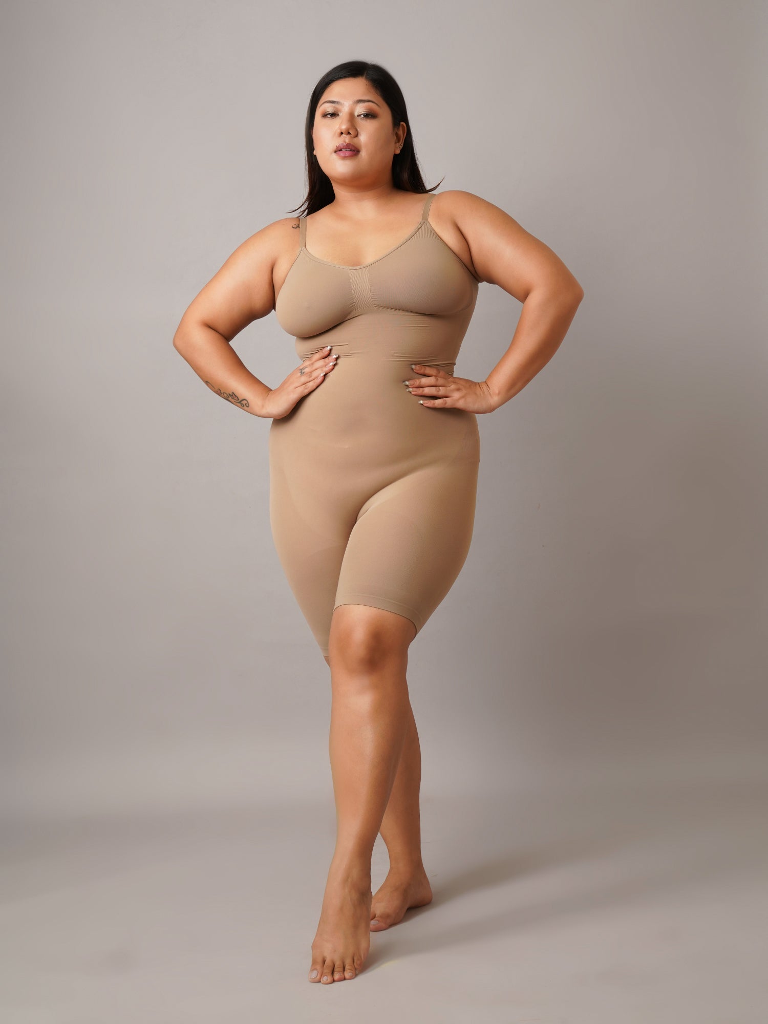 Body Shaper with Mid-Thigh Compression