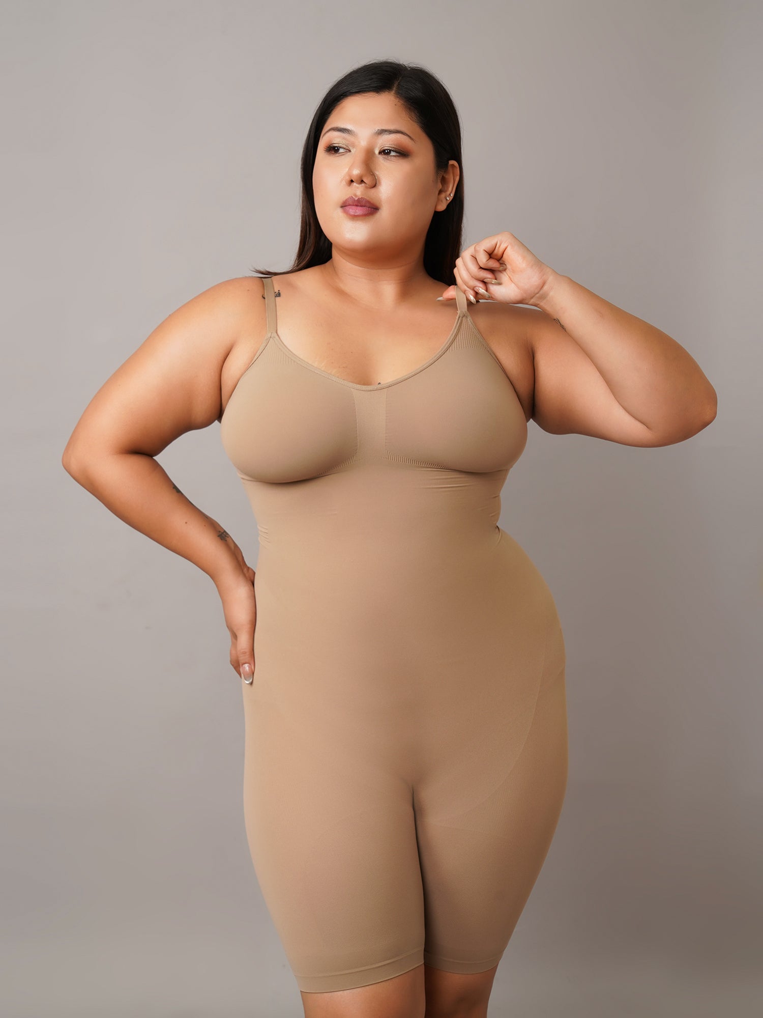 Body Shaper with Mid-Thigh Compression