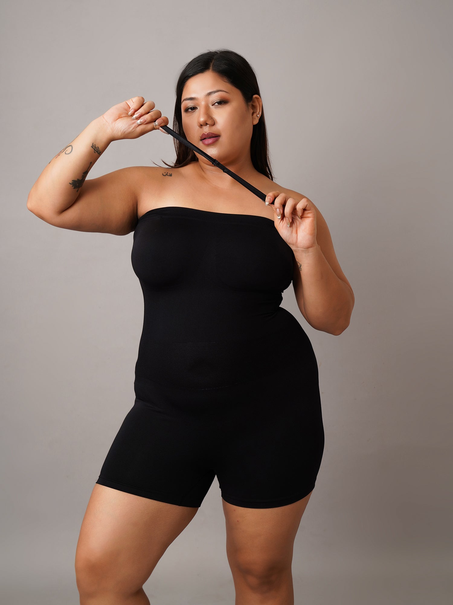 Strapless Smooth Band Mid-Thigh Bodyshaper