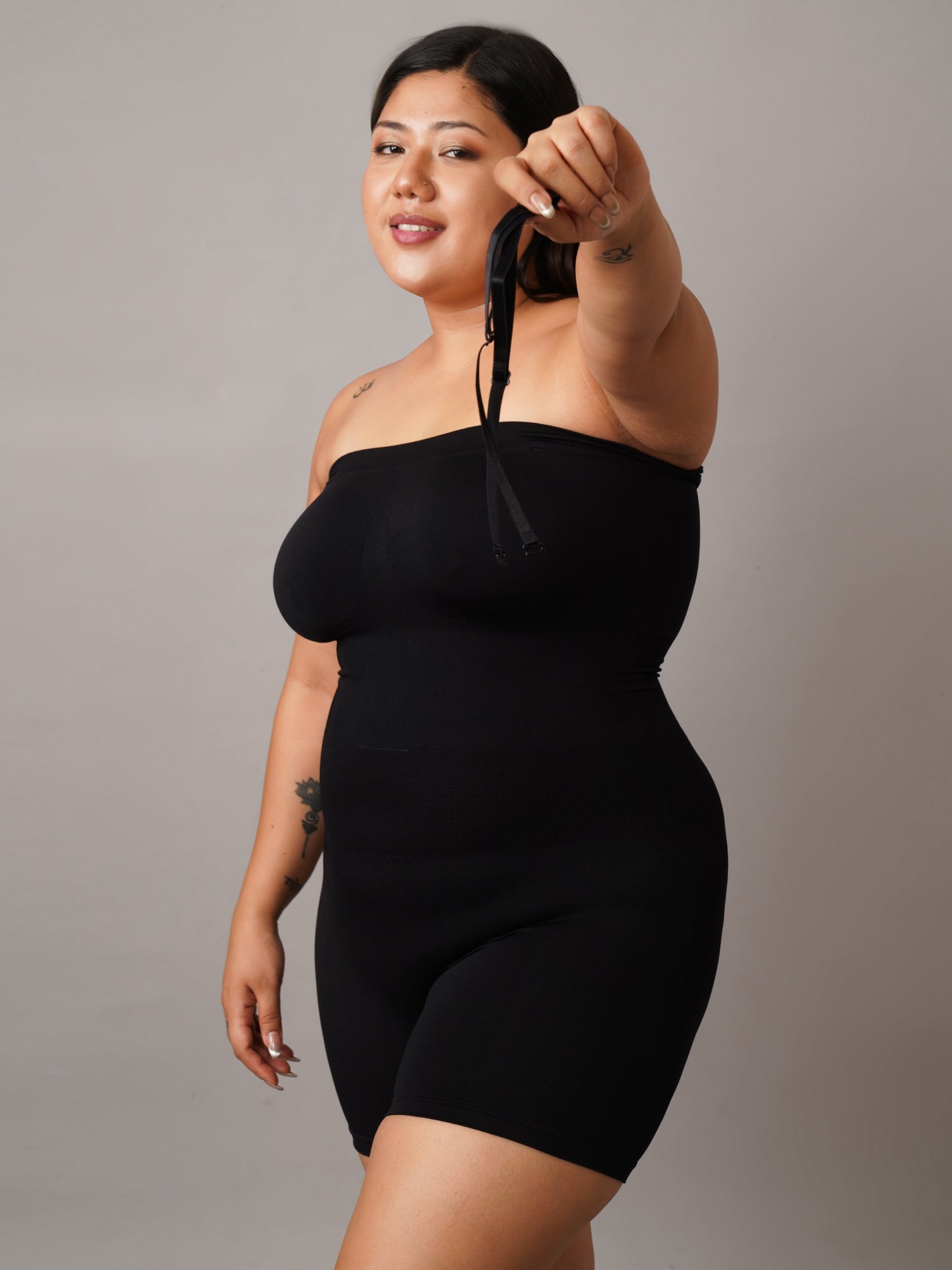 Strapless Smooth Band Mid-Thigh Bodyshaper