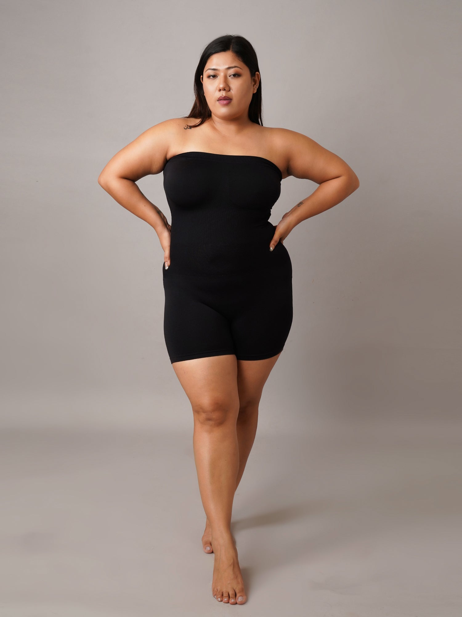Strapless Smooth Band Mid-Thigh Bodyshaper