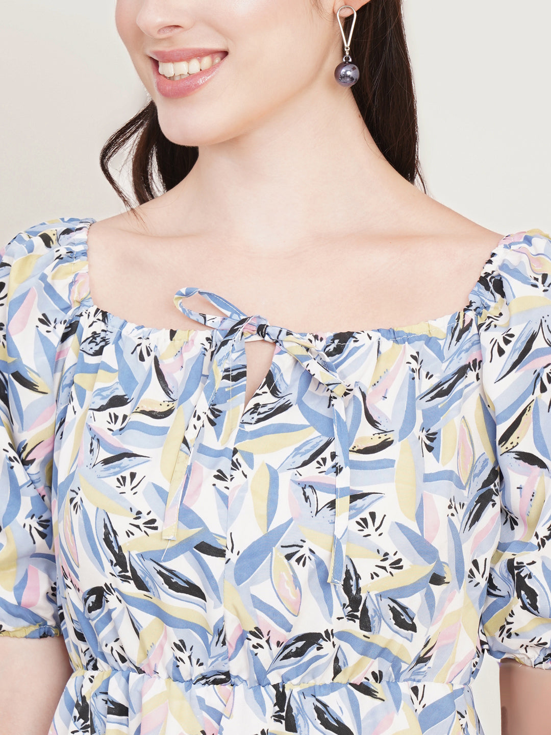 Women Floral Printed Fit & Flare Dress