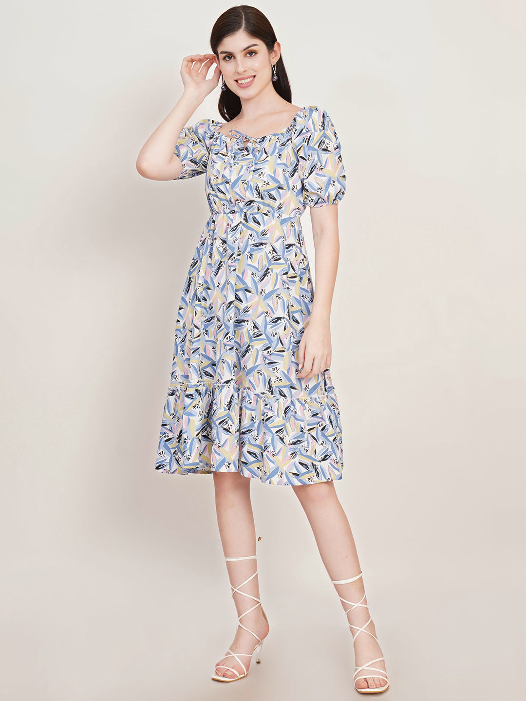Women Floral Printed Fit & Flare Dress