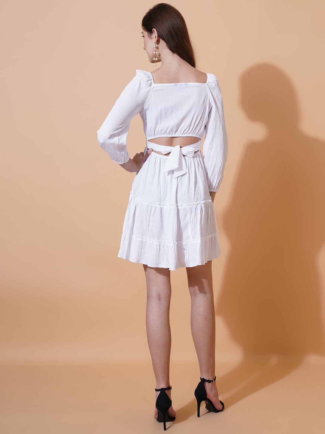 Women V-Neck Fit & Flare Dress