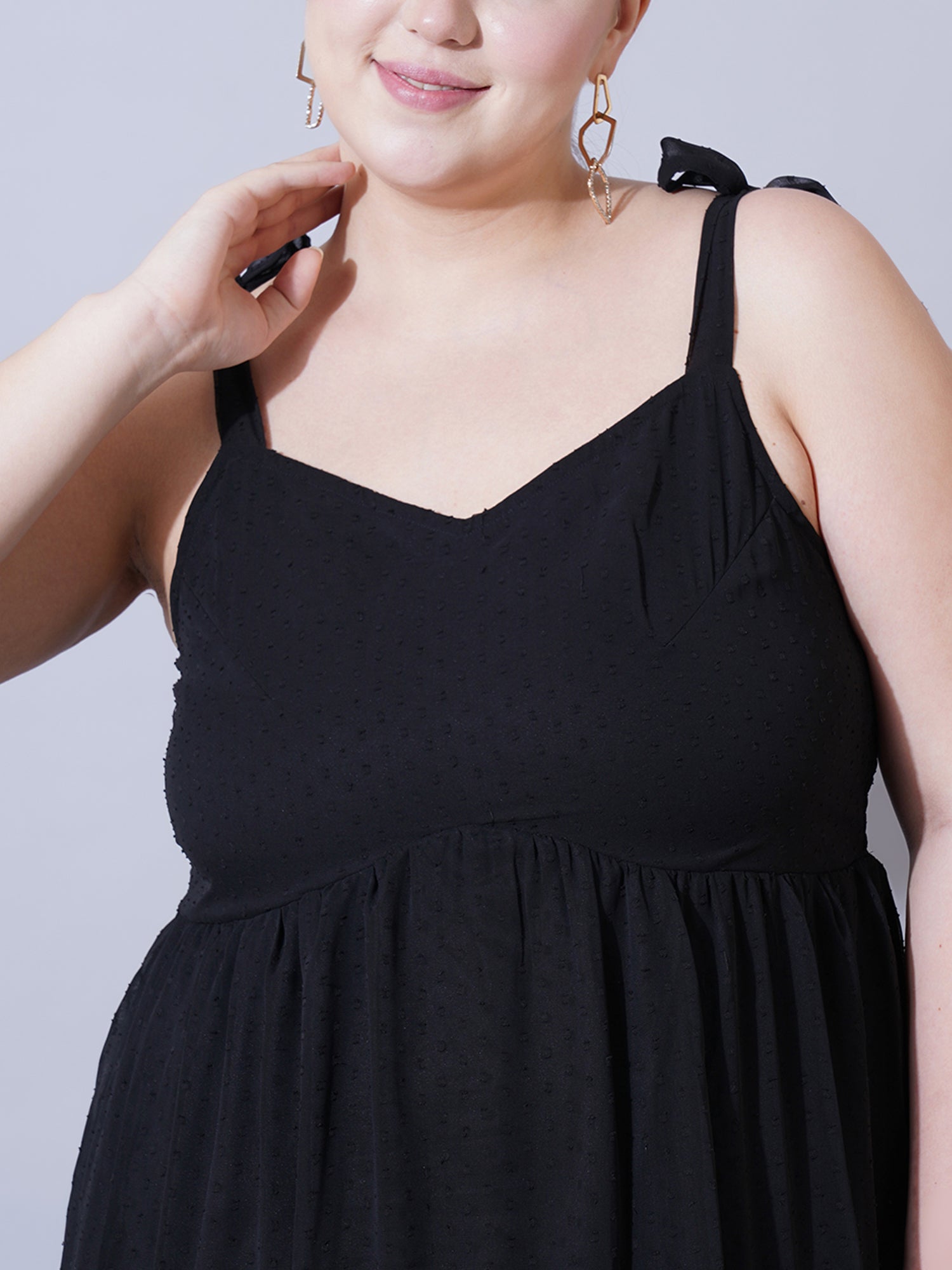 Women Plus Size Print Fit & Flare Midi Dress