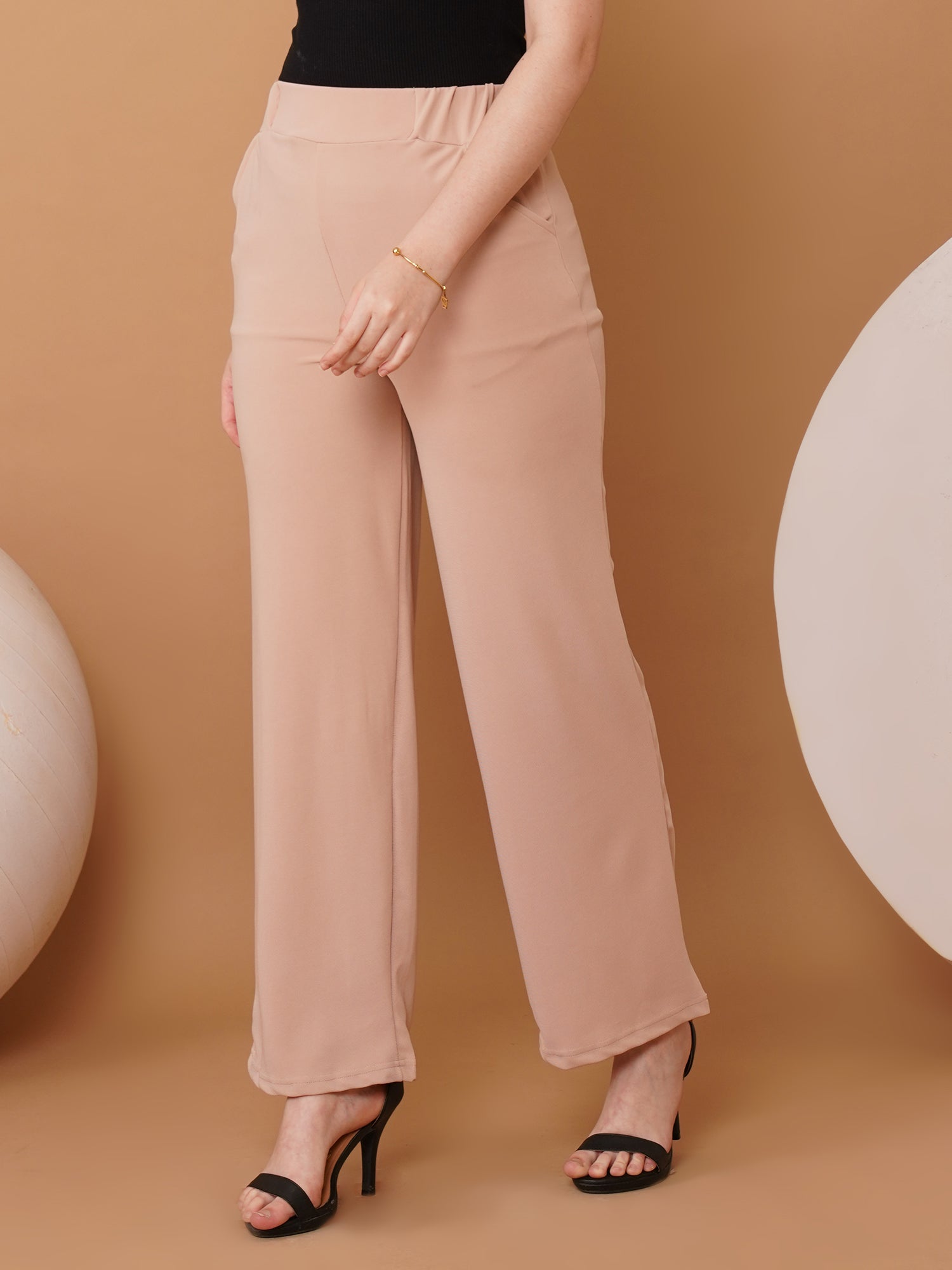U&F Women Original Flared High-Rise Bootcut Trousers