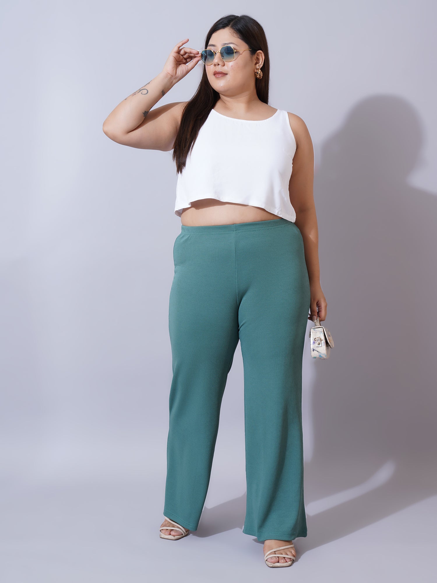 Women Plus Size Original Slim Fit Trousers