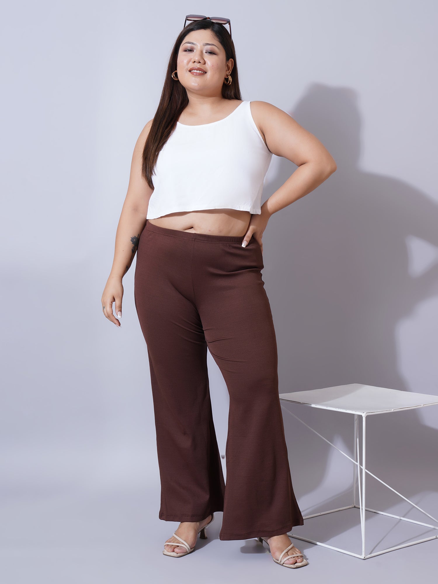 Women Plus Size Original Slim Fit Trousers
