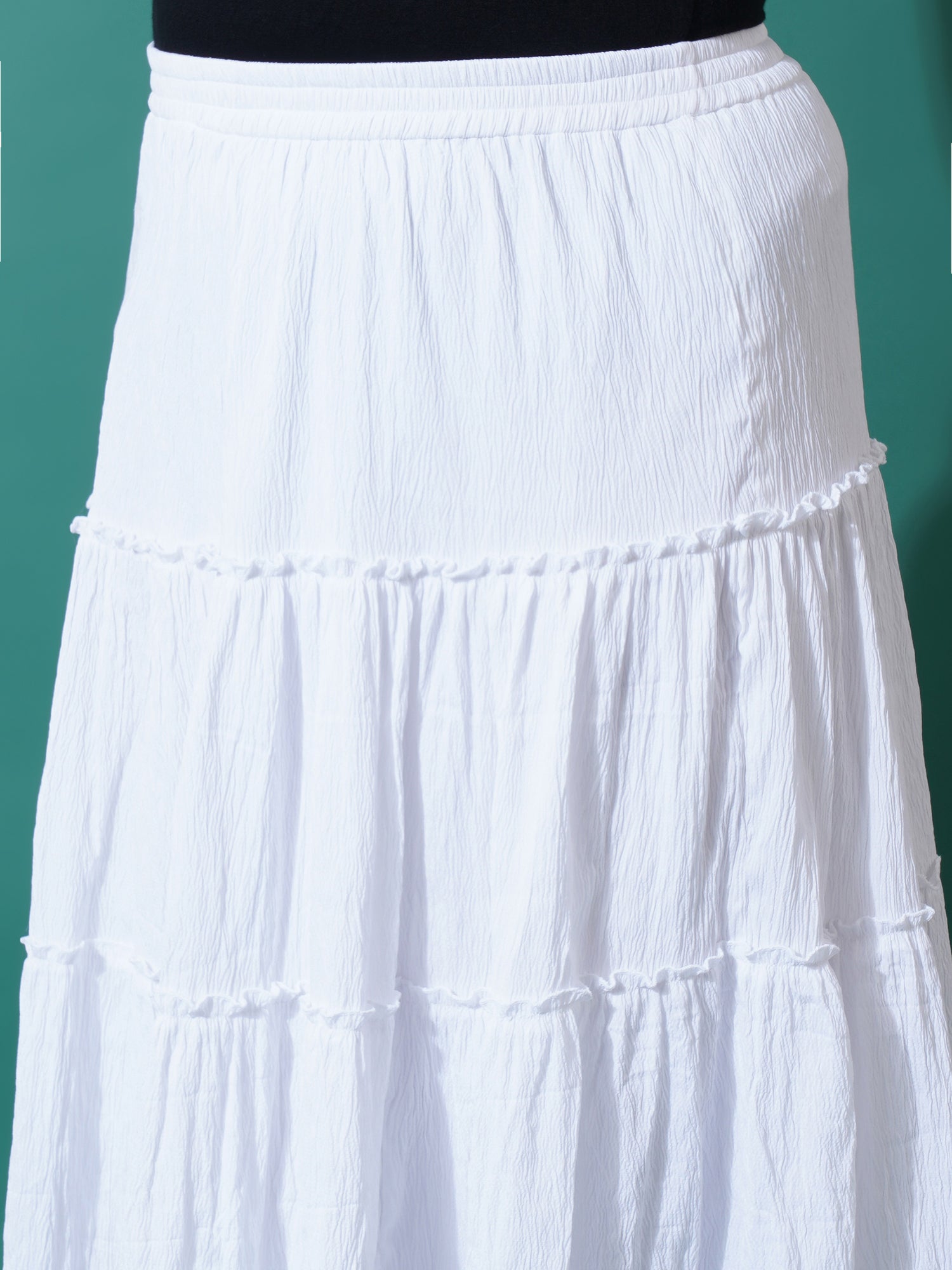 Women Plus Size Flared Maxi skirt