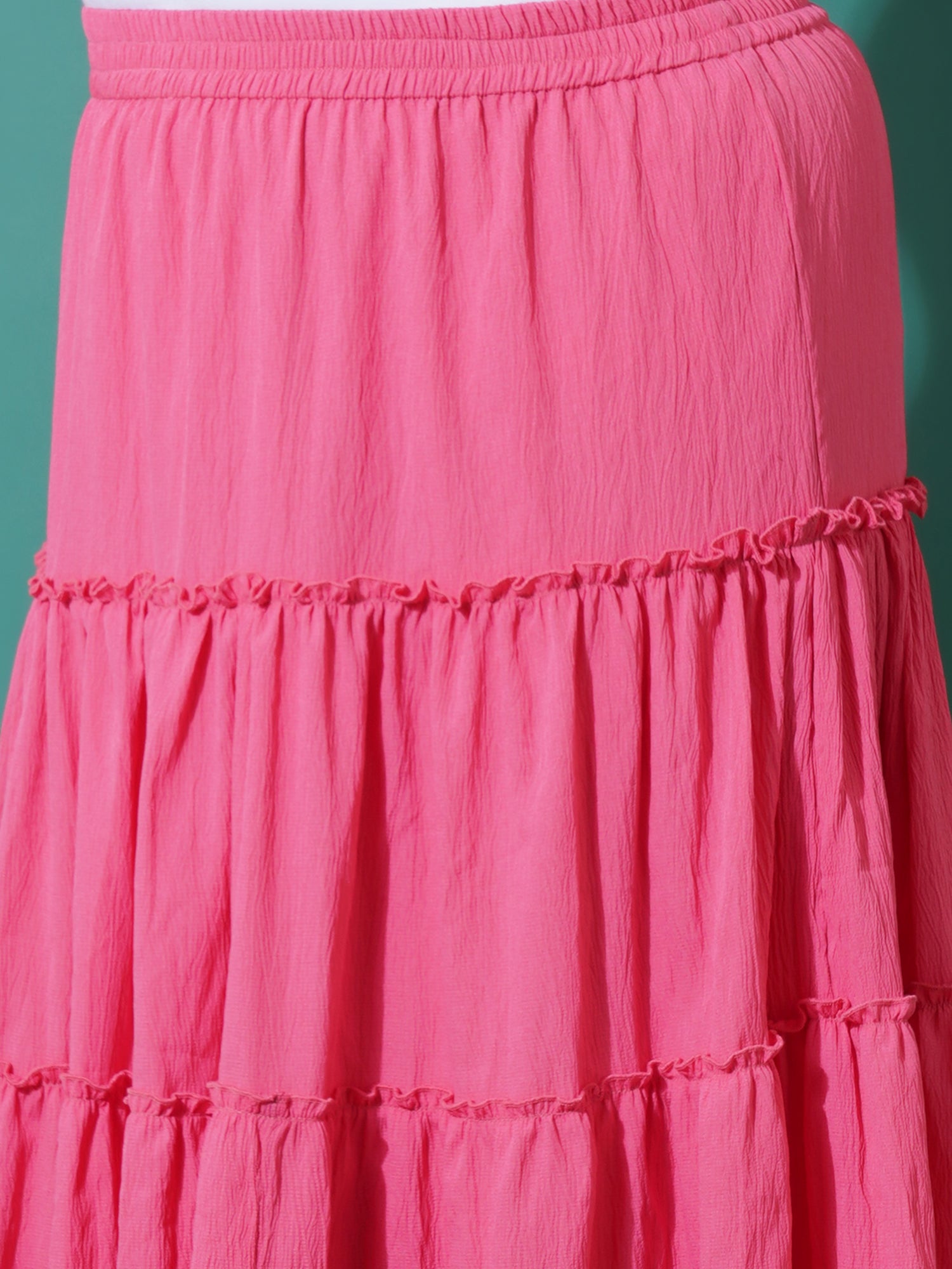 Women Plus Size Flared Maxi skirt