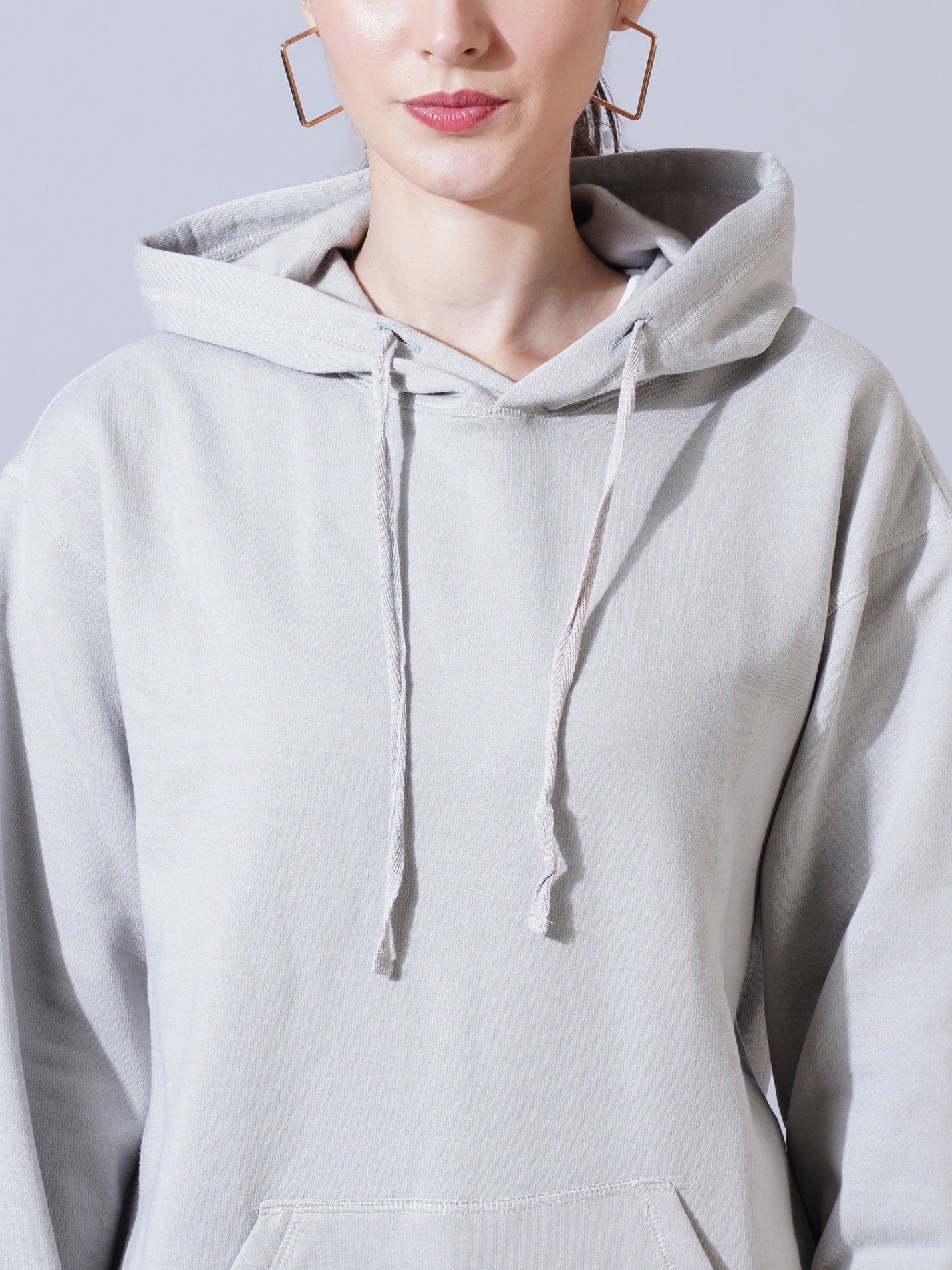 Women Grey Hooded Sweatshirt