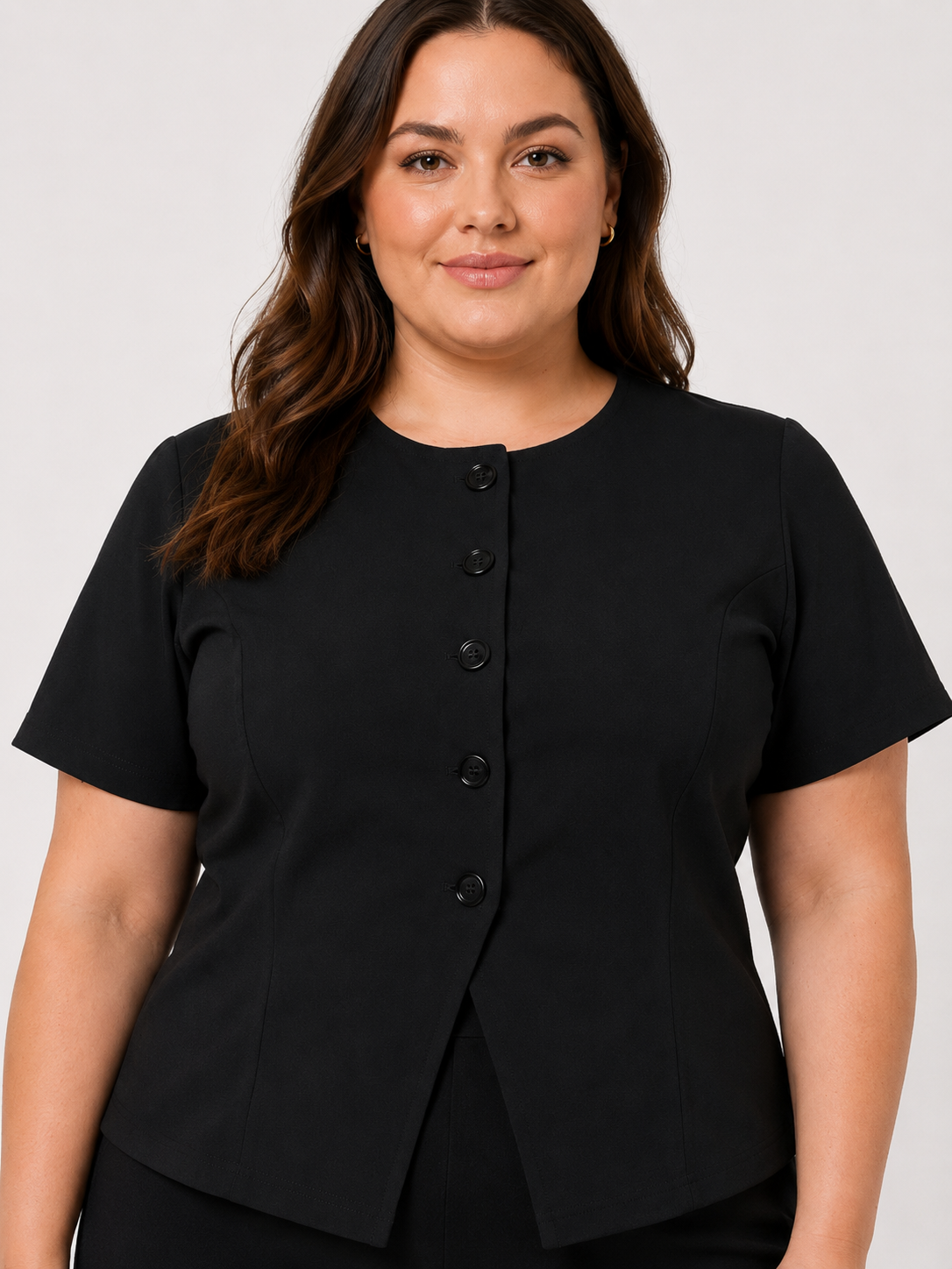 U&F Beyond Midnight Classic Button-Front Top