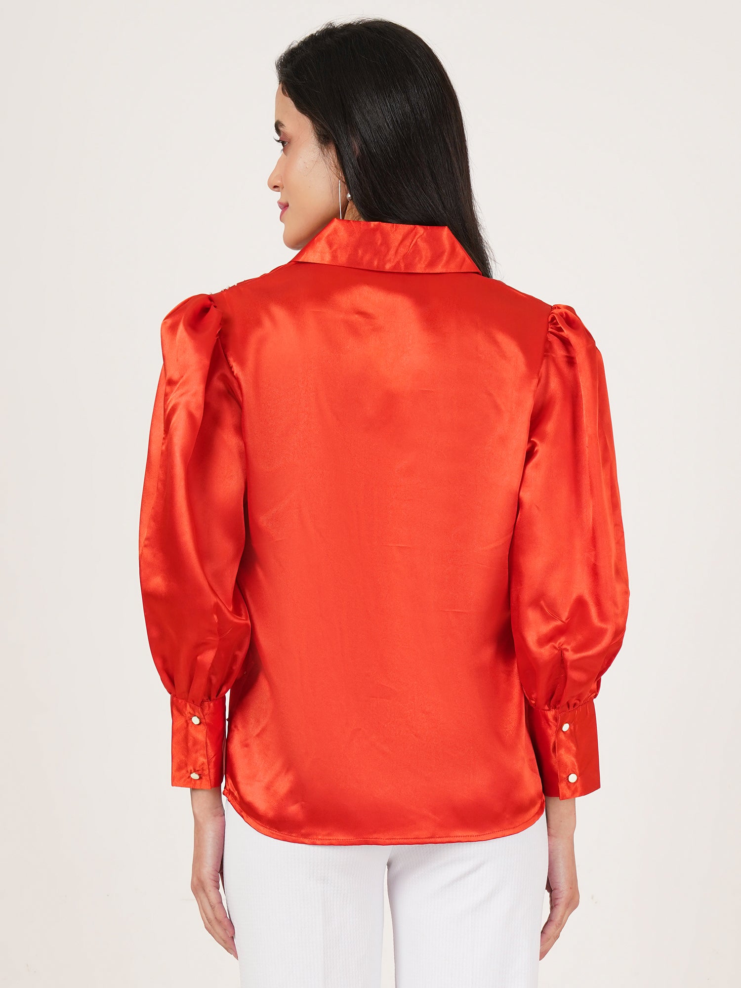 U&F Women Original Slim Fit Opaque Printed Party Shirt