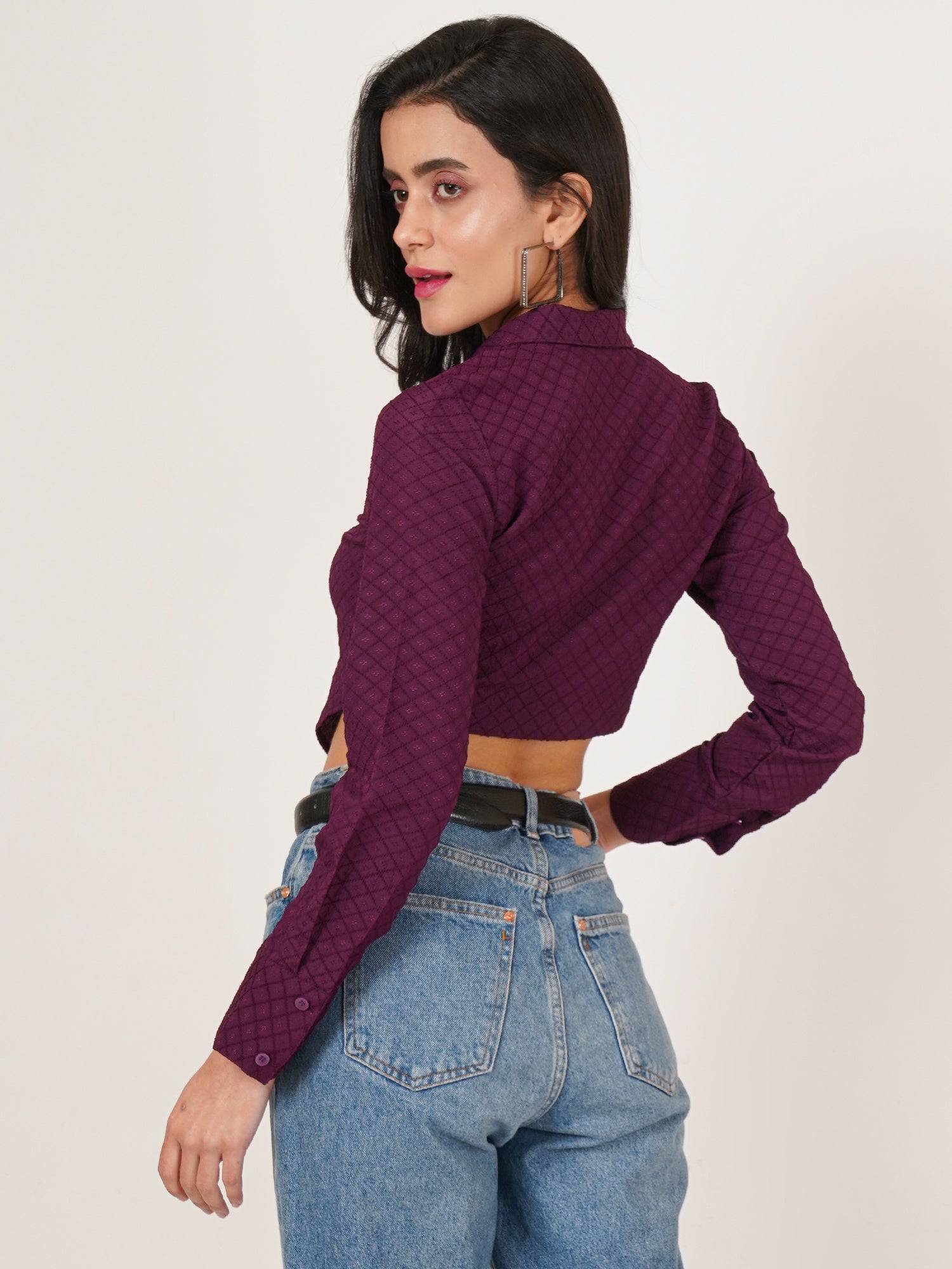 U&F Women Original Slim Fit Opaque Casual Shirt