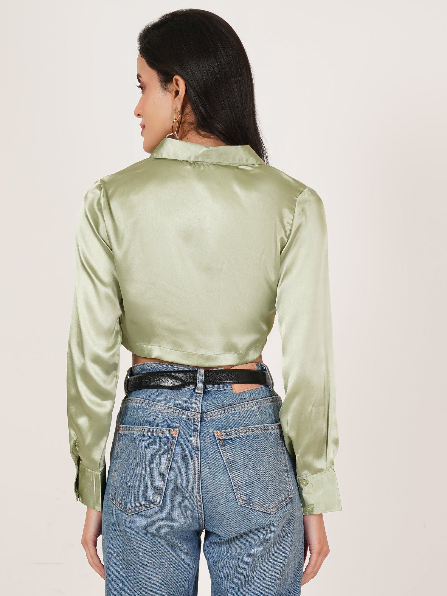 U&F Women Original Slim Fit Opaque Casual Shirt