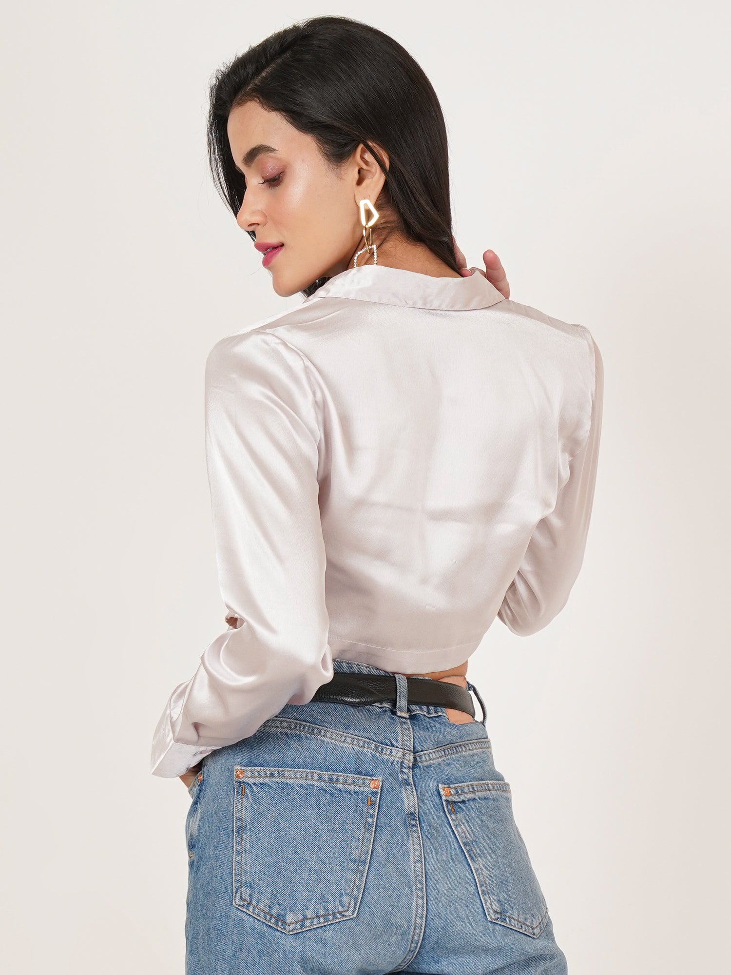 U&F Women Original Slim Fit Opaque Casual Shirt