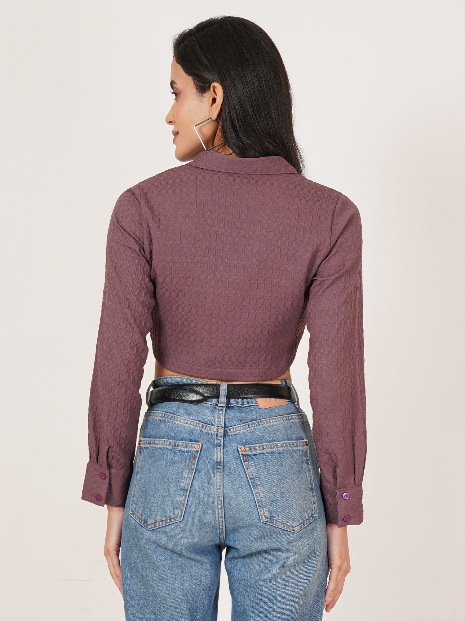 U&F Women Original Slim Fit Opaque Casual Shirt