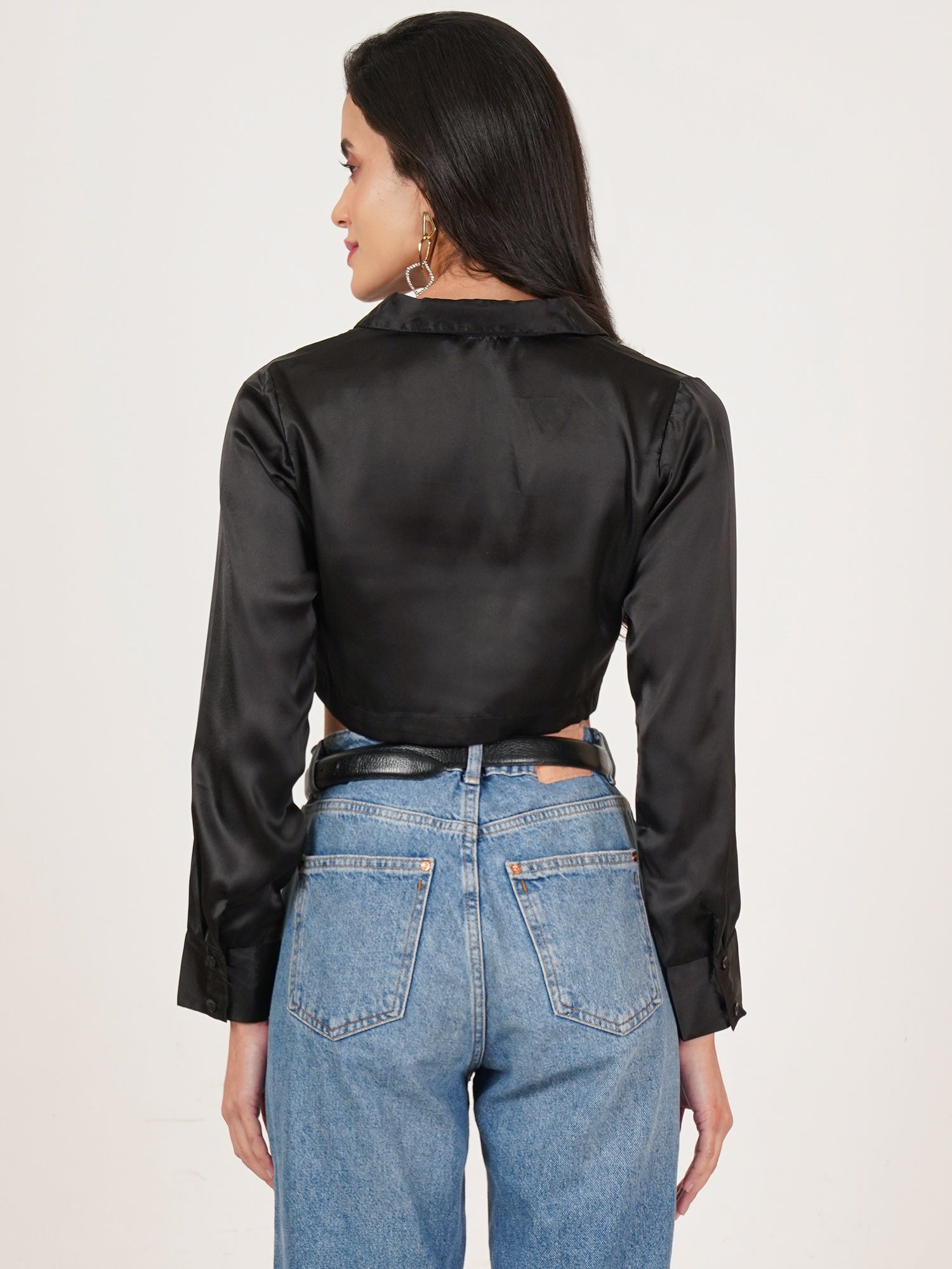 U&F Women Original Slim Fit Opaque Casual Shirt