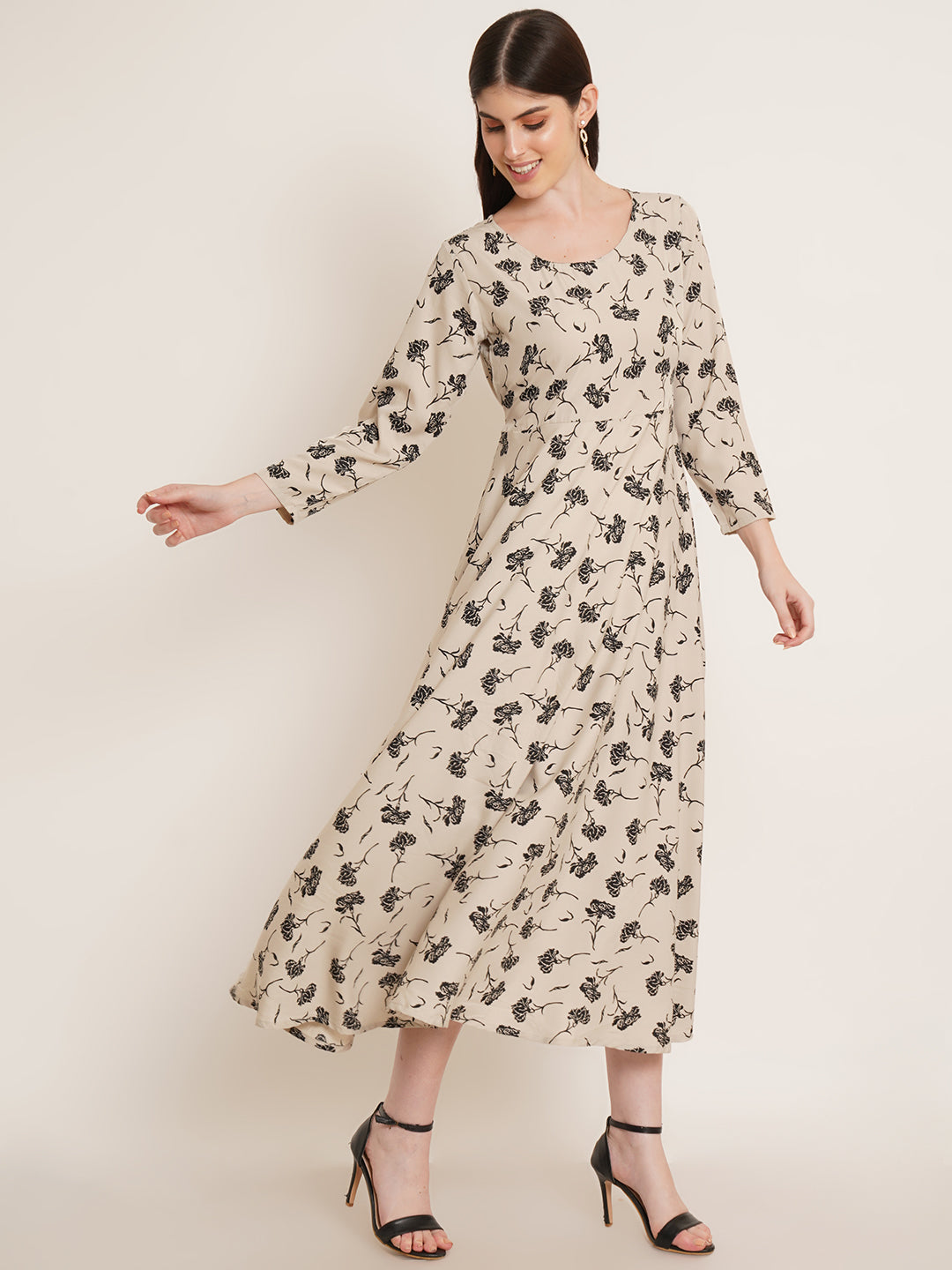 Women Floral Printed Maxi Dress