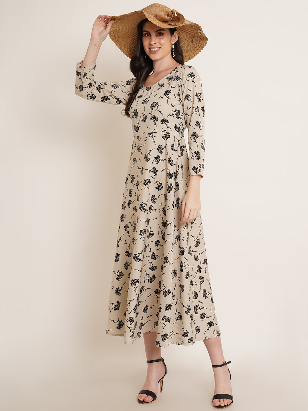 Women Floral Printed Maxi Dress