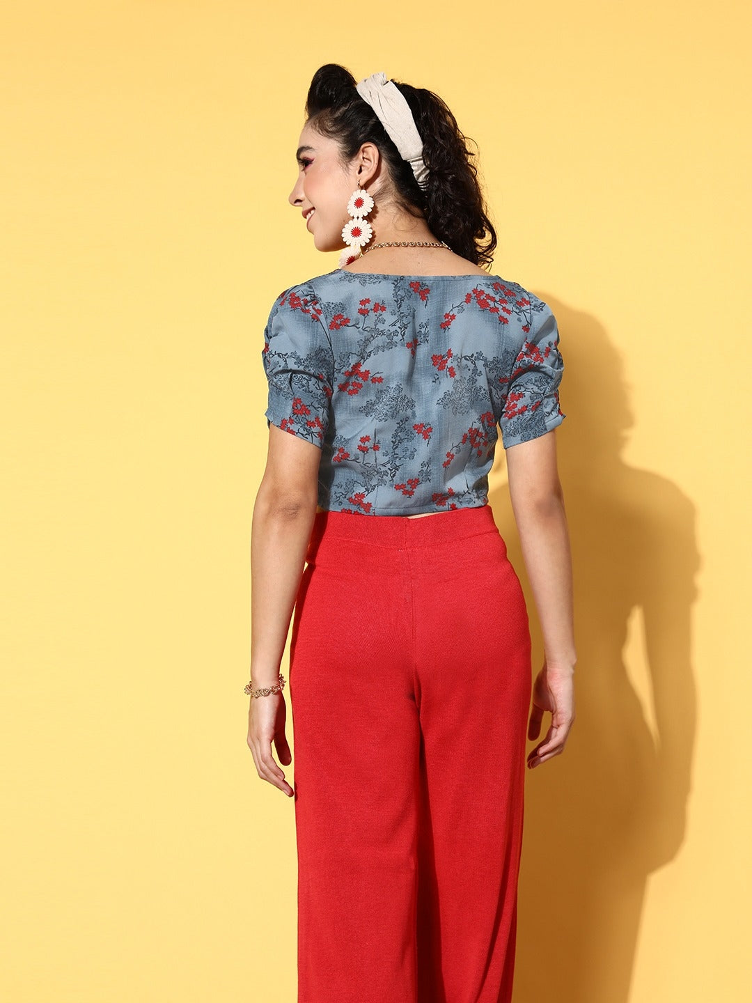 Blue Floral Vacay Attire