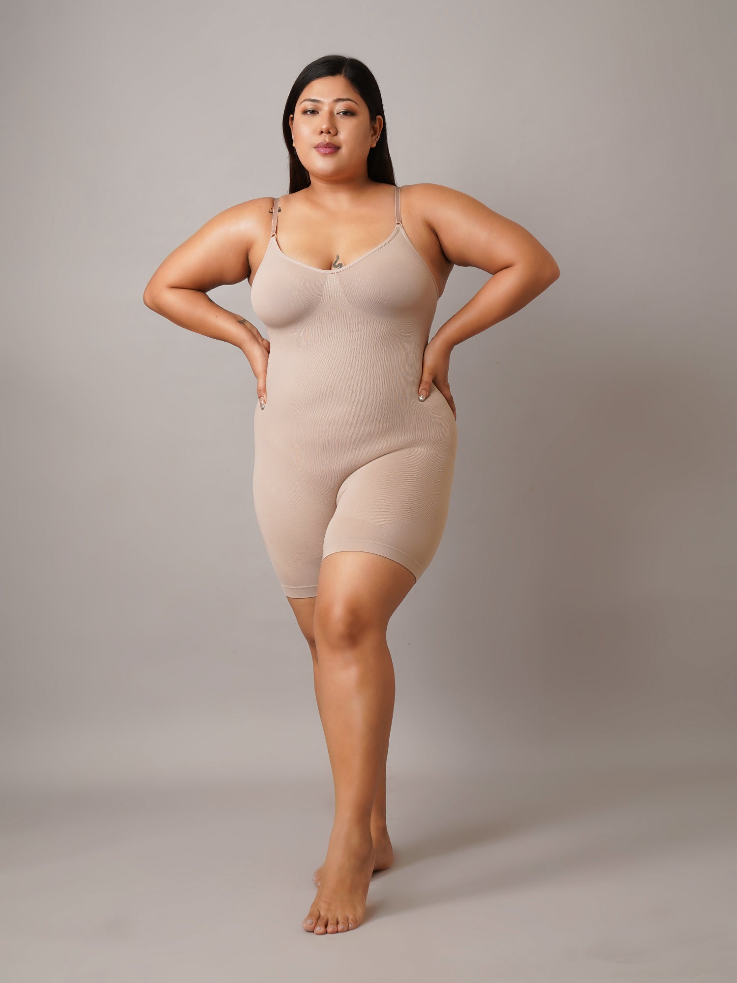 Body Shaper with Mid-Thigh Compression