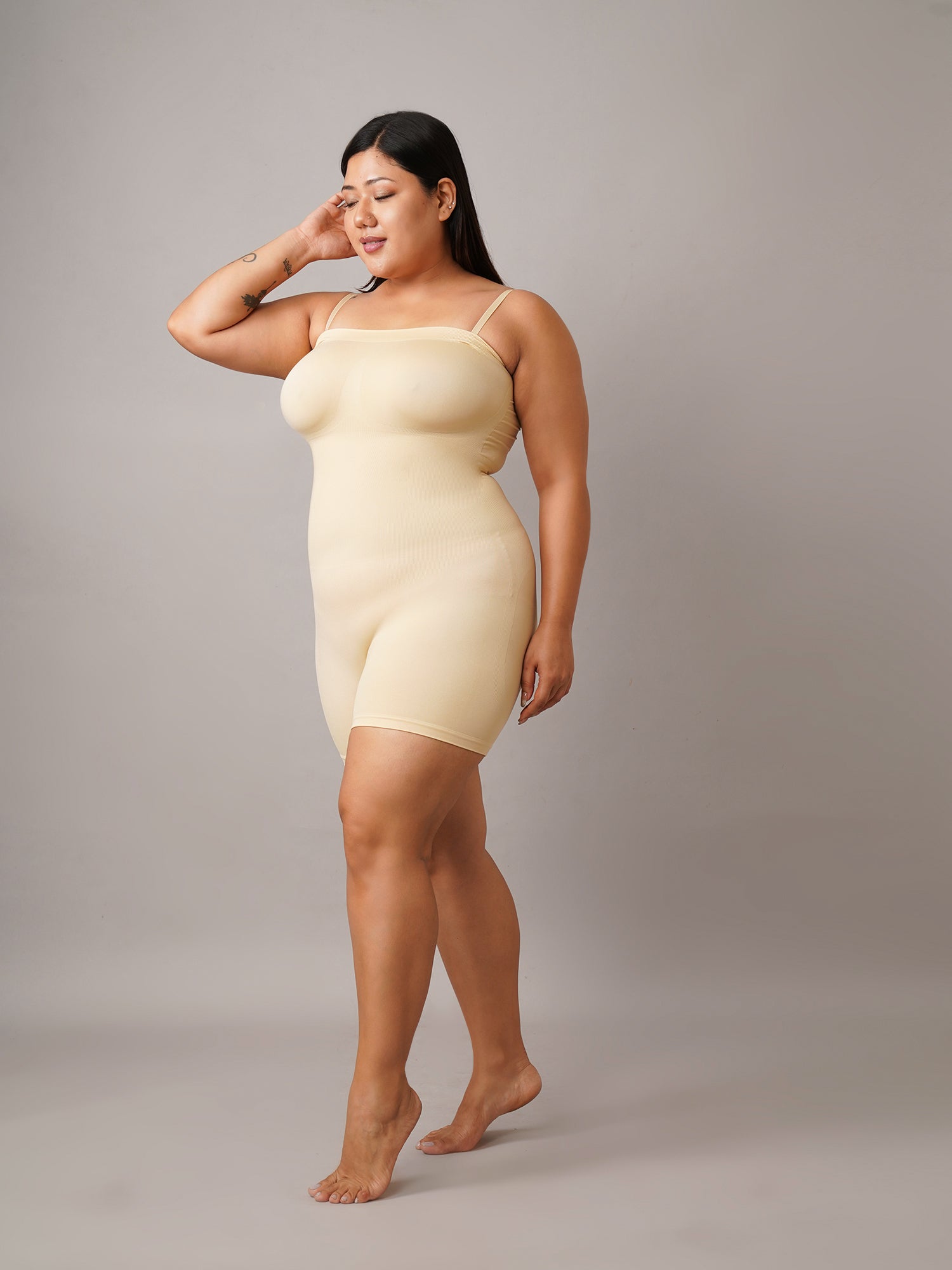 Strapless Smooth Band Mid-Thigh Bodyshaper