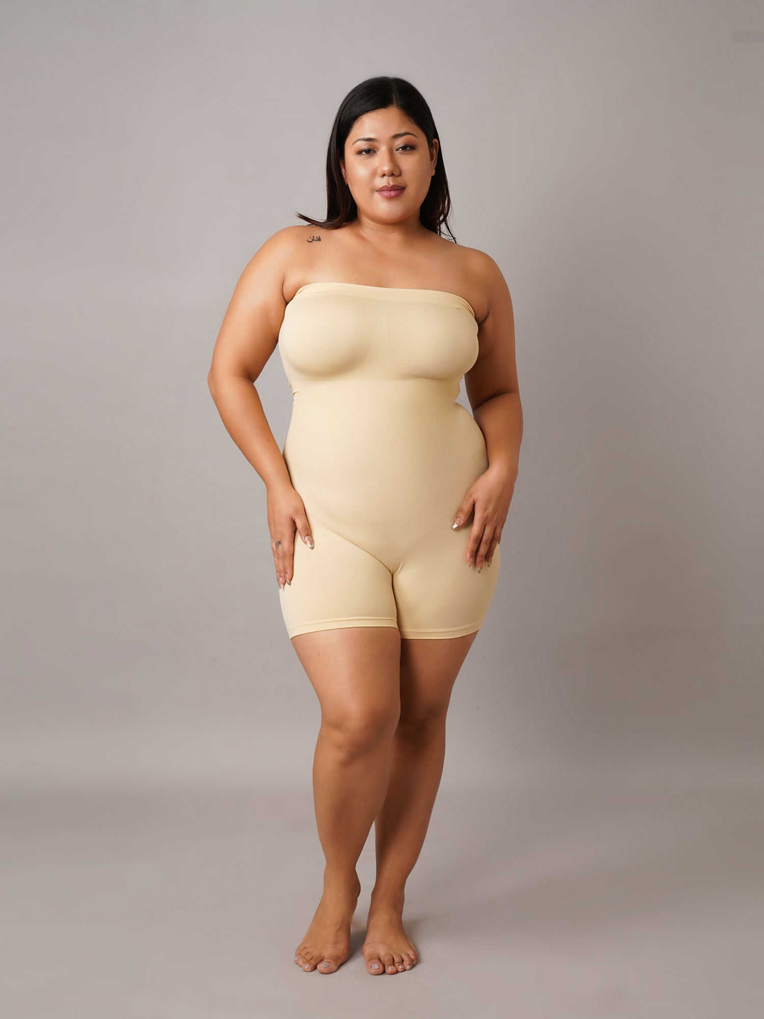 Strapless Smooth Band Mid-Thigh Bodyshaper