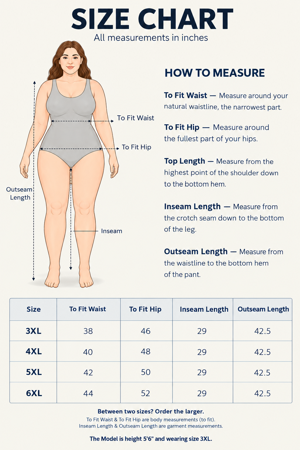 U&F Beyond Plus Size Women’s Solid Navy Straight-Leg Stretch Trousers with Button Waist