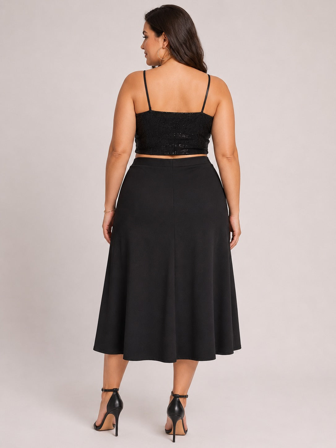 U&F Beyond Plus Size Midnight Glam Skirt Co-Ord Set